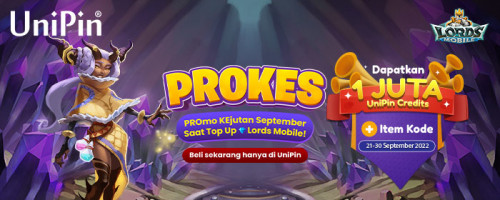 Ikuti PROKES - Promo Kejutan September yang Banyak Bonusnya di UniPin!